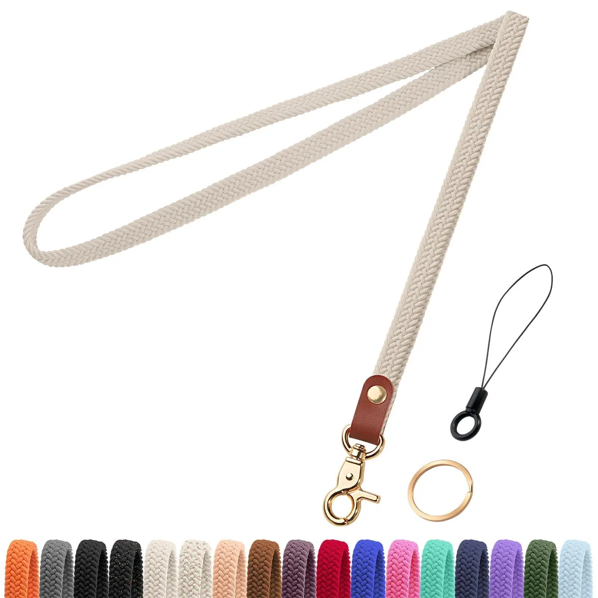  Fishent c4 Stretchy Nylon Lanyard Starlight 16.8in — product photo