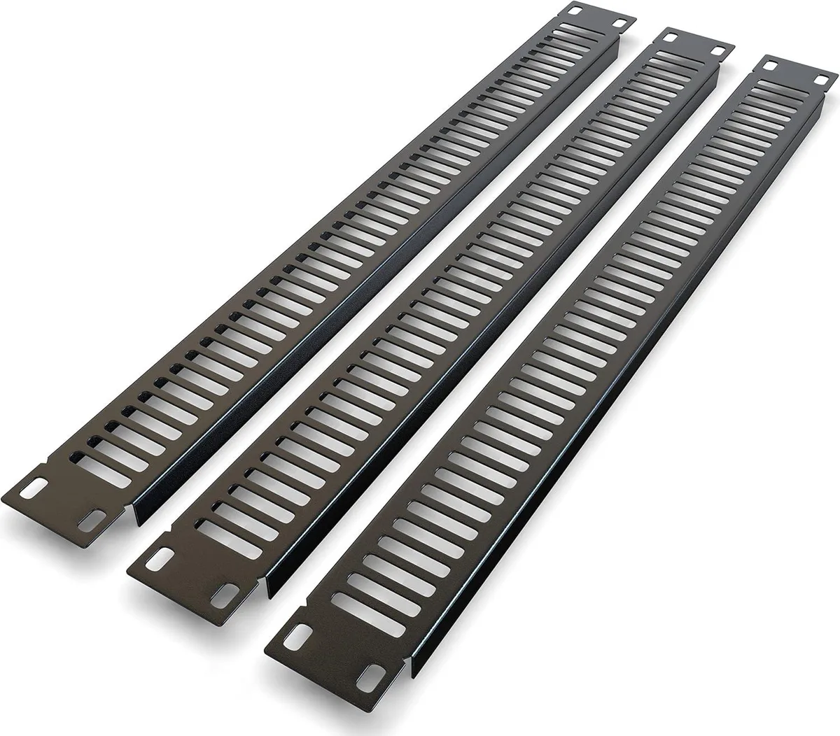 TAURKENAM TAURKENAM 1U Vented Rack Panel 19" 3-Pack Black TP1732 — product photo