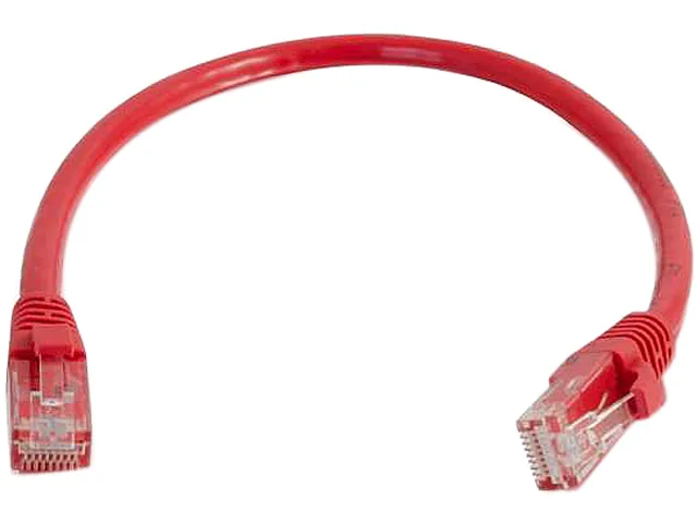Cables To Go Cables To Go 00955 network ethernet cable Cat 5E RJ45 6 in Red snagless unshielded — product photo