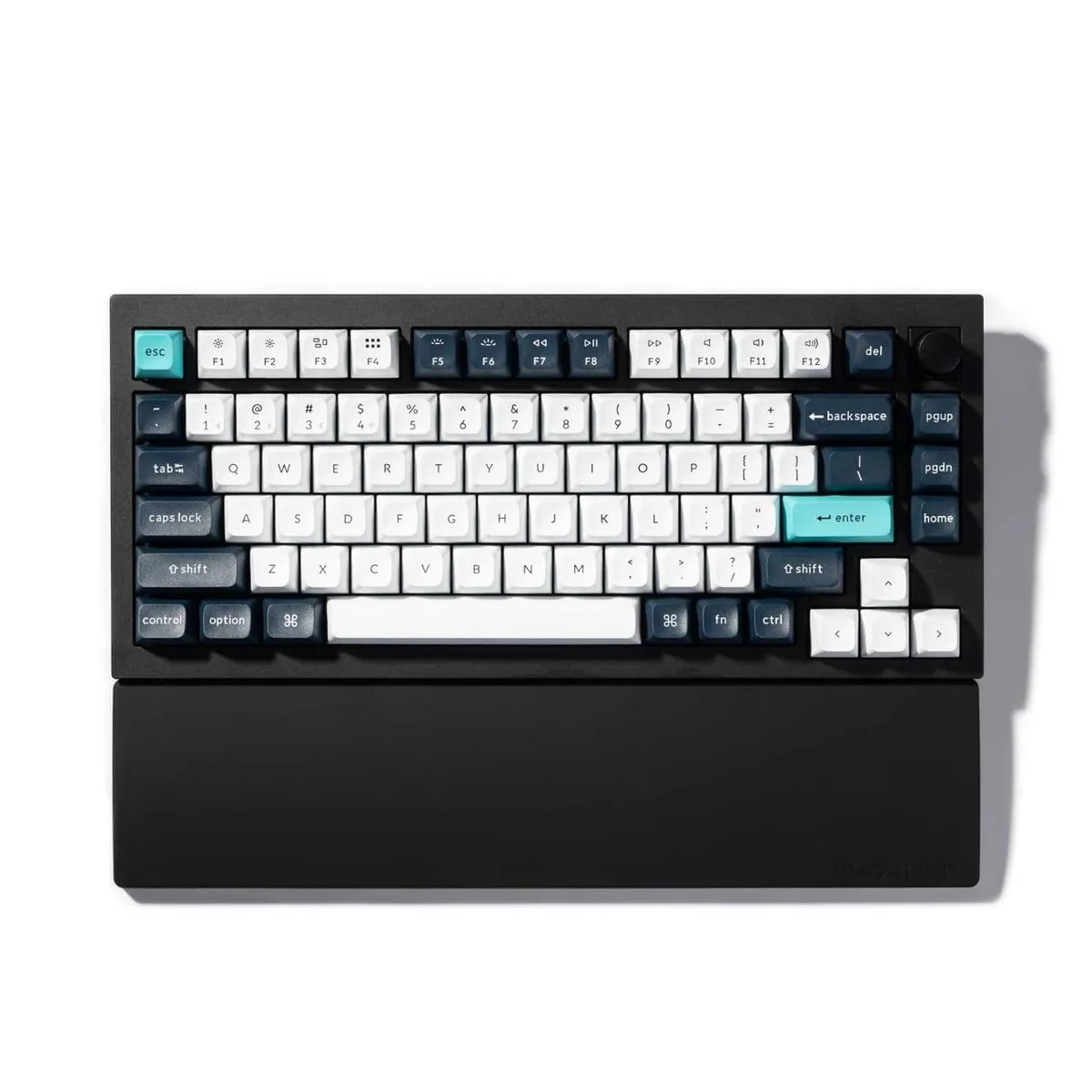  Keychron PR47 Silicone Wrist &amp; Palm Rest 12.89" 75% Layout Black — product photo