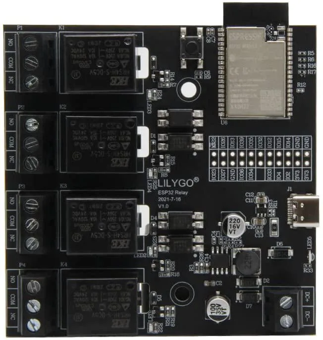 NuoTo NuoTo ESP32 4-Channel Relay Board 4MB Flash 8MB PSRAM — product photo