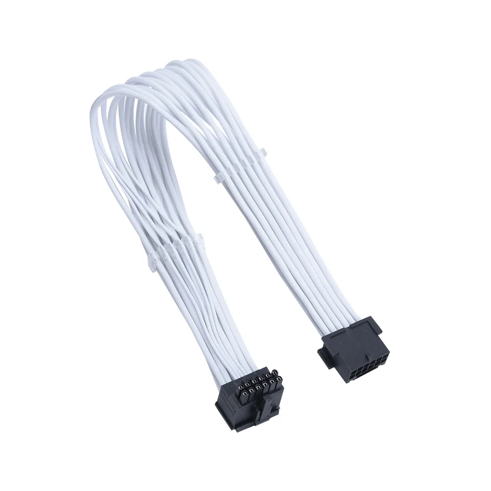 Xenlazar Xenlazar 600W PCIe 5.0 90° 12+4pin Extension Cable White 300mm — product photo