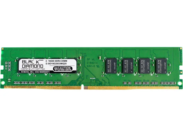 Black Diamond Memory Black Diamond Memory BD16G2933MQ25 16GB DDR4 2933 desktop RAM — product photo