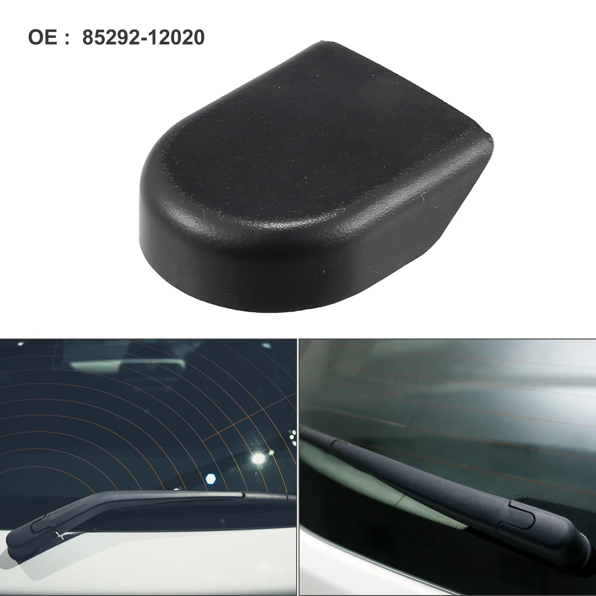 Unique-Bargains Unique-Bargains Rear Wiper Arm Nut Cover Cap Black 1 Pcs — product photo
