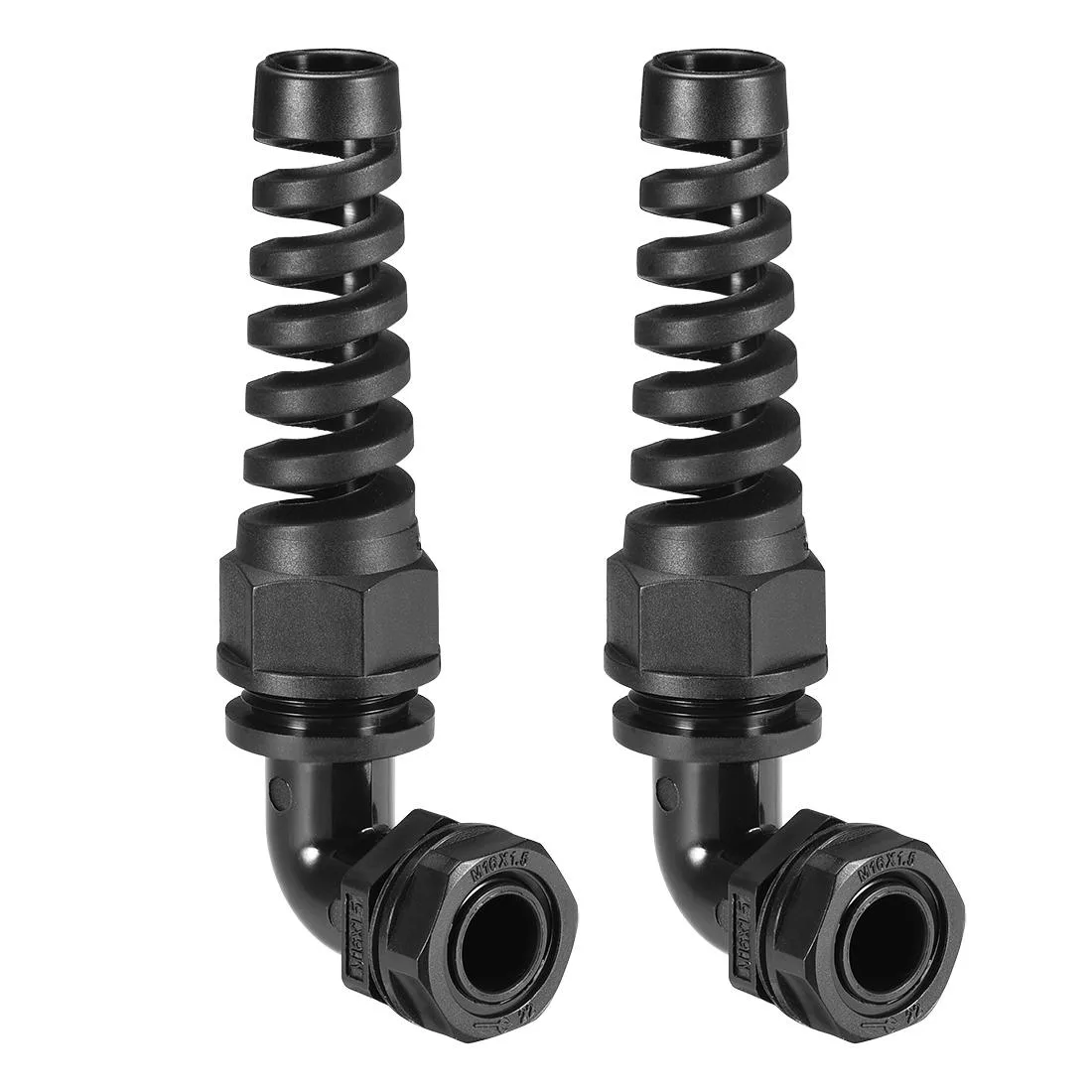 Unique-Bargains Unique-Bargains M16 90 Degree Cable Gland IP68 4-7mm 2 Pcs — product photo