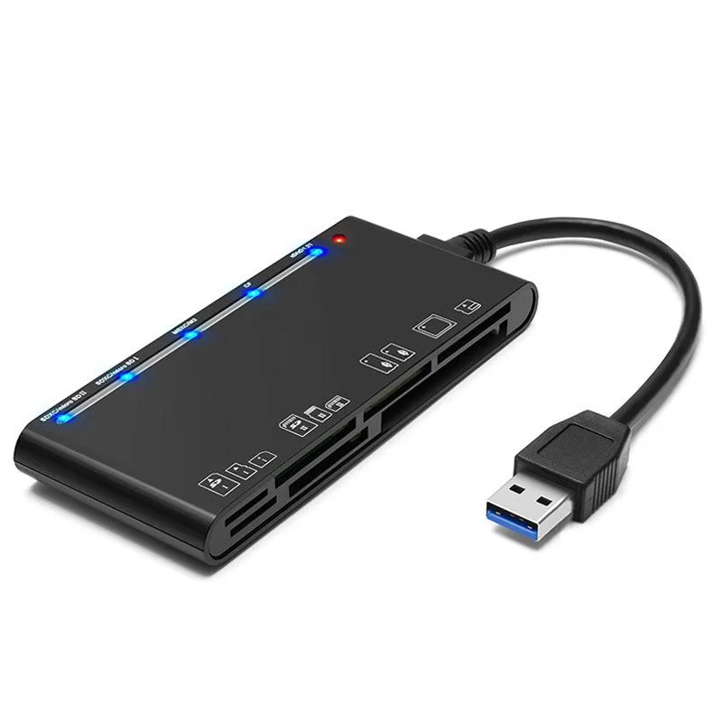 ESTONE ESTONE CR7A 7-in-1 USB 3.0 Card Reader Adapter Black 5 Simultaneous Read Write — product photo