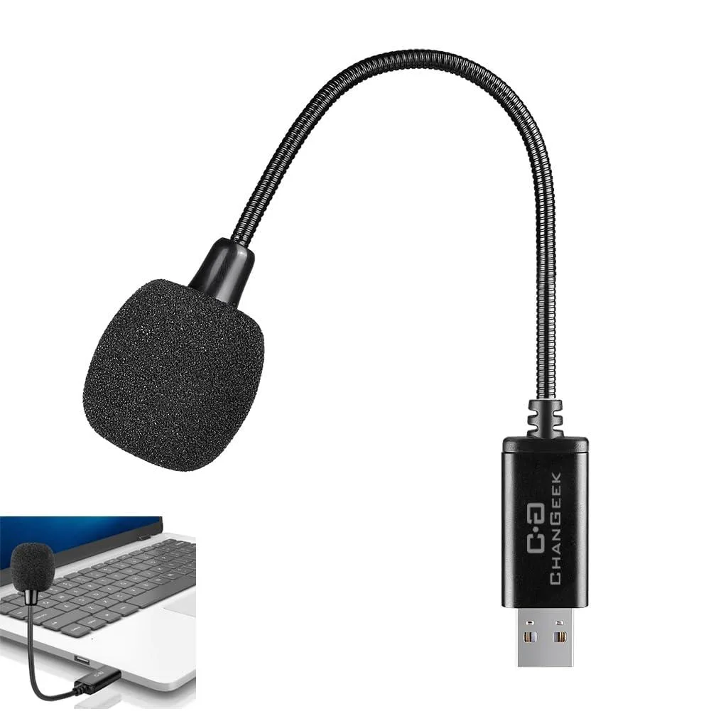  C G CHANGEEK CGS-M1 USB Microphone with Gooseneck &amp; Sound Card — product photo