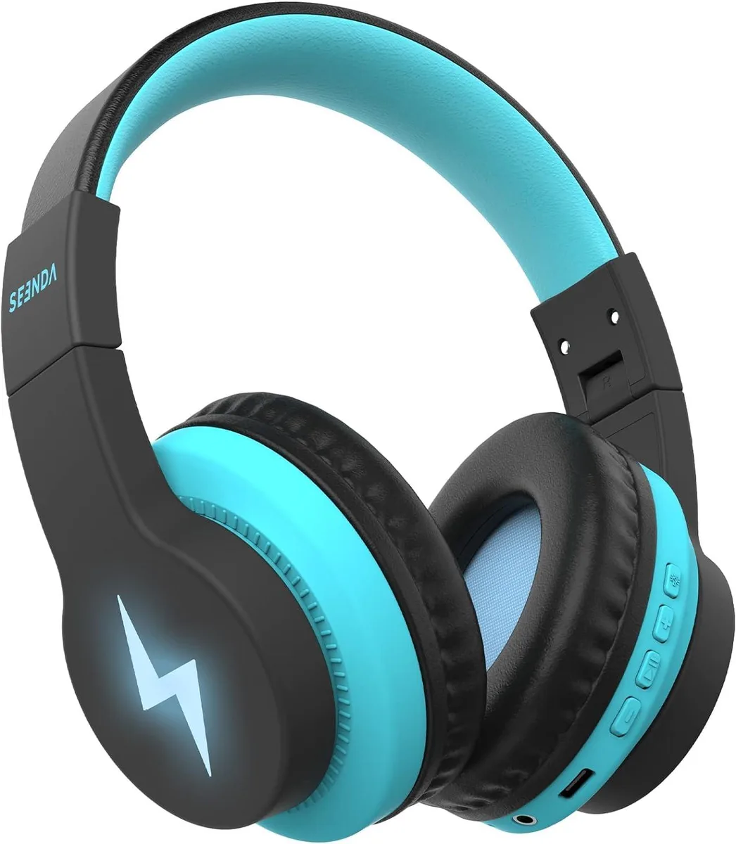  jWIN JCH-01 Kids Bluetooth 5.3 Headphones Blue 45h 85/94dB — product photo