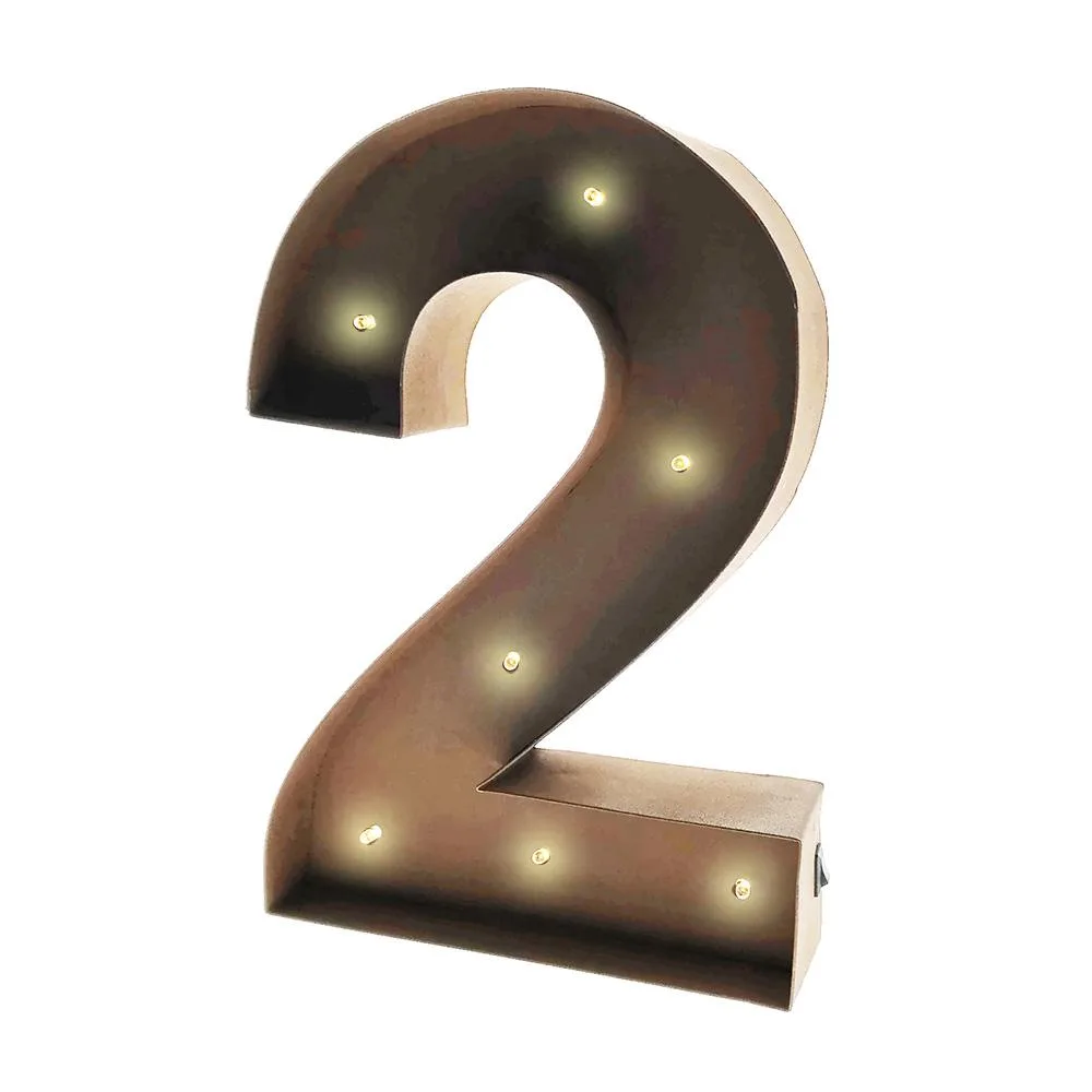 Vandue Corporation Vandue Corporation 11" LED Glow Letter Number 2 11.25" 2.3" deep — product photo