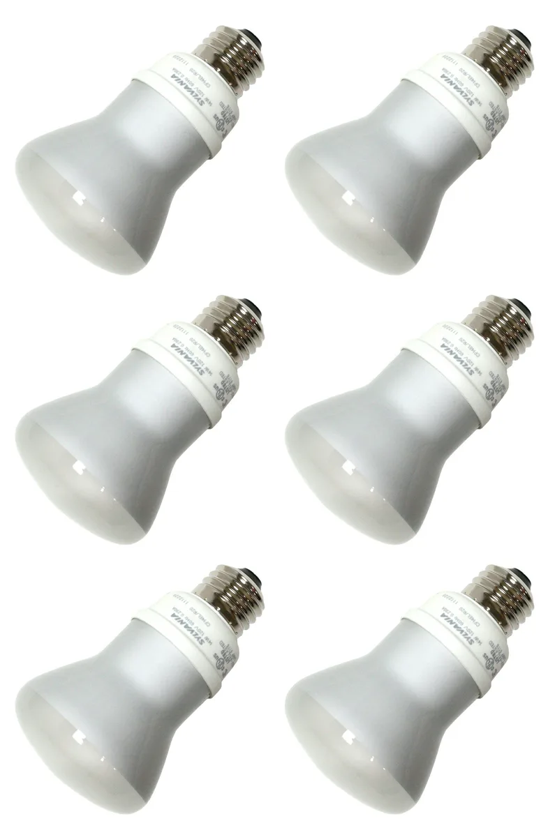 SYLVANIA SYLVANIA 29760 R20 CFL 14 W 2700 K 500 lm 6 bulbs — product photo