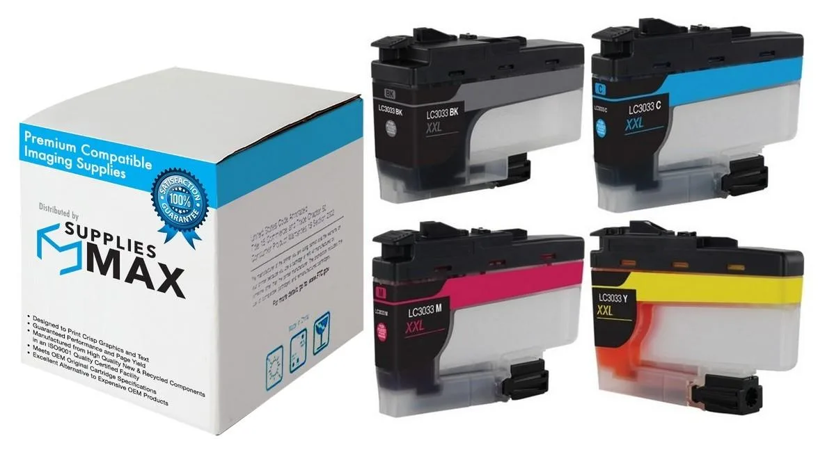 SuppliesMax SuppliesMax LC-3033VALBP Super High Yield Inkjet Combo Pack (BK/C/M/Y) 3000 Pages — product photo