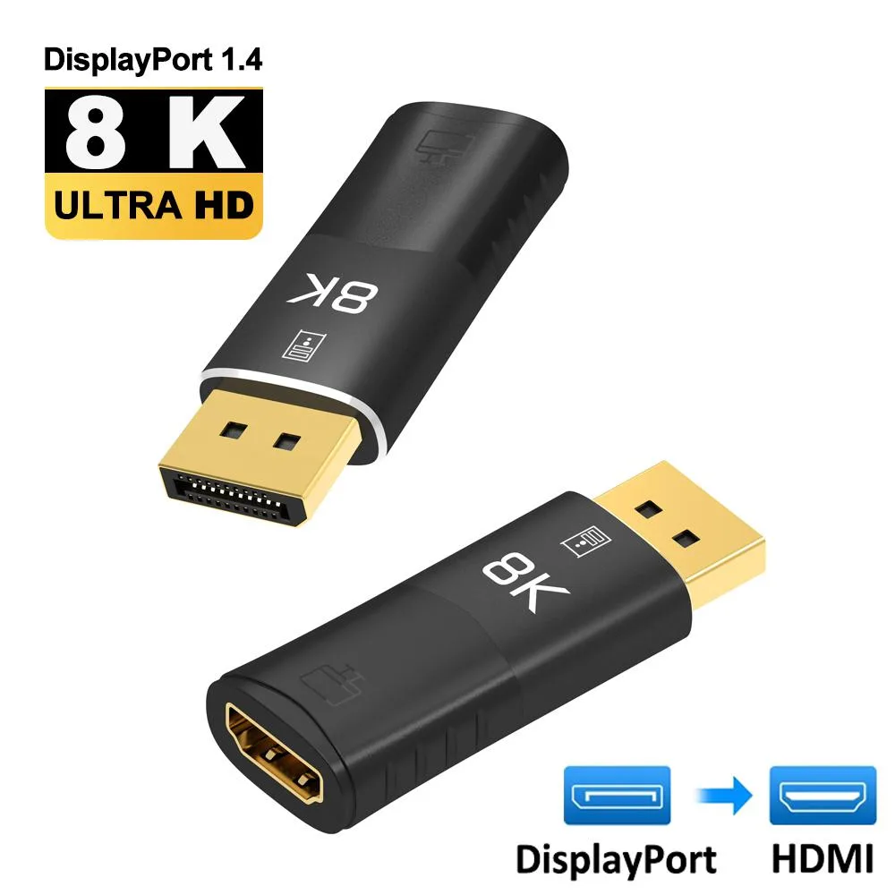 Jansicotek Jansicotek DisplayPort to HDMI 8K 30Hz 4K 120Hz adapter — product photo