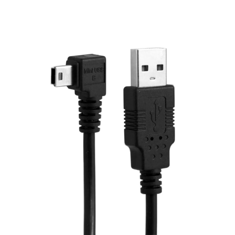 Fervit Fervit USB 2.0 Mini-B 5pin 90° Left Angled Male to USB-A Male Cable 1.8m — product photo