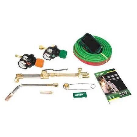 Victor 0384-2113 cutting outfit with regulators, torch handle and cutting attachment