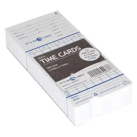Pyramid Pyramid 42415 Time Cards Tan PK100 — product photo