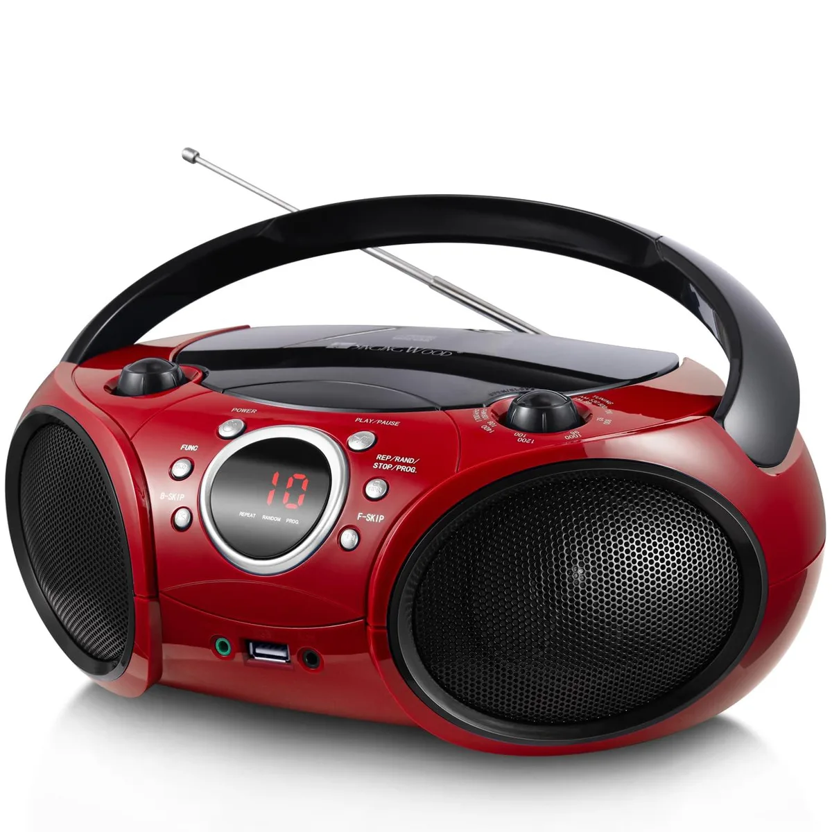 SINGING WOOD SBX030BT Boombox Firemist Red — product photo