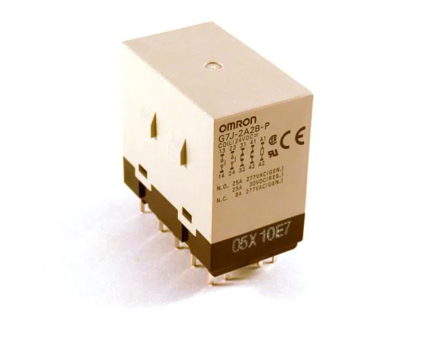 Omron Healthcare, Inc. Omron Healthcare, Inc. G7J-2A2B-P 24VDC 4PST 25A relay — product photo