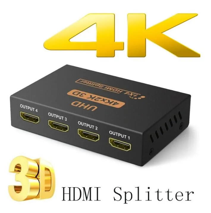 LUOM LUOM 4K HDMI Splitter 1 in 4 Out 4K 1080P 1X4 PC Laptop STB UHD TV — product photo