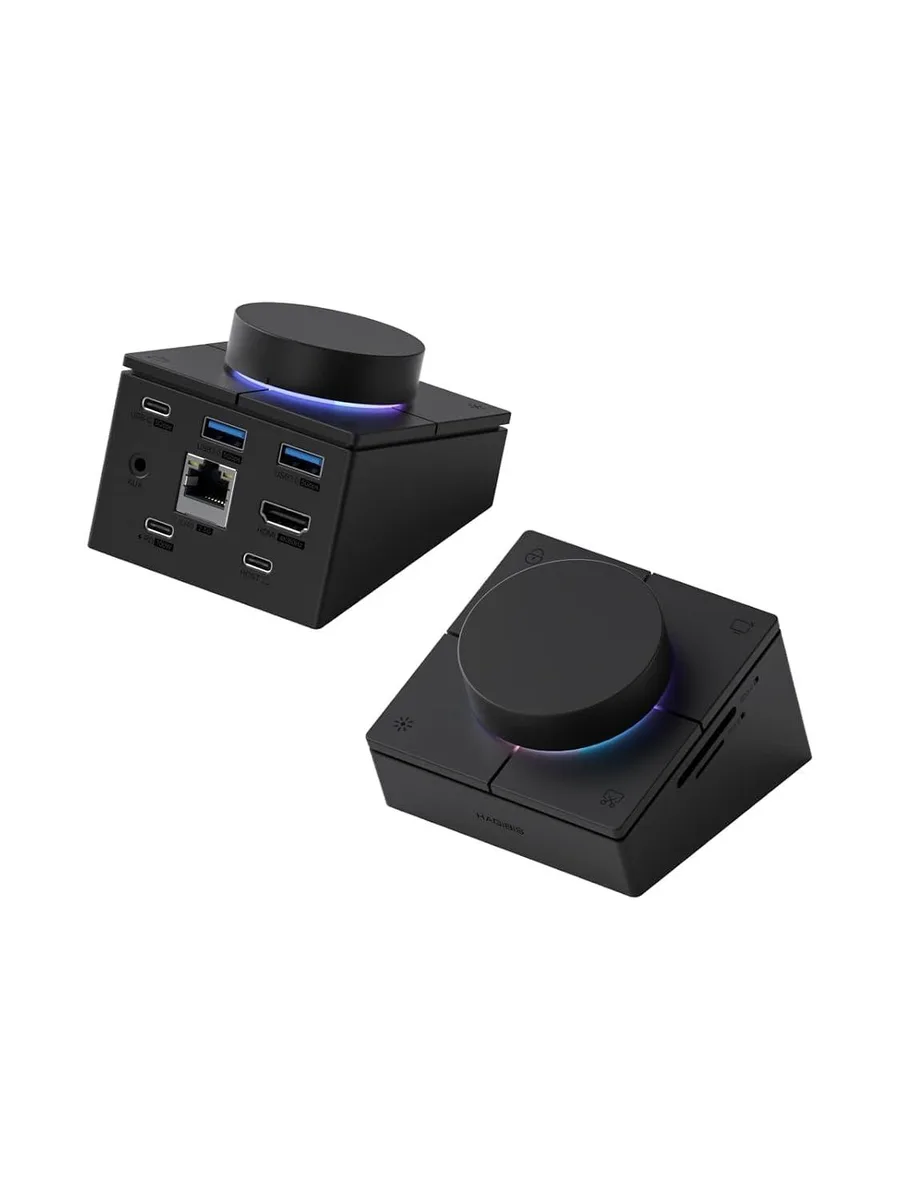 LORDWORLD LORDWORLD USB-C Docking Station with Knob & Shortcut Buttons (Black 2.5G) — product photo