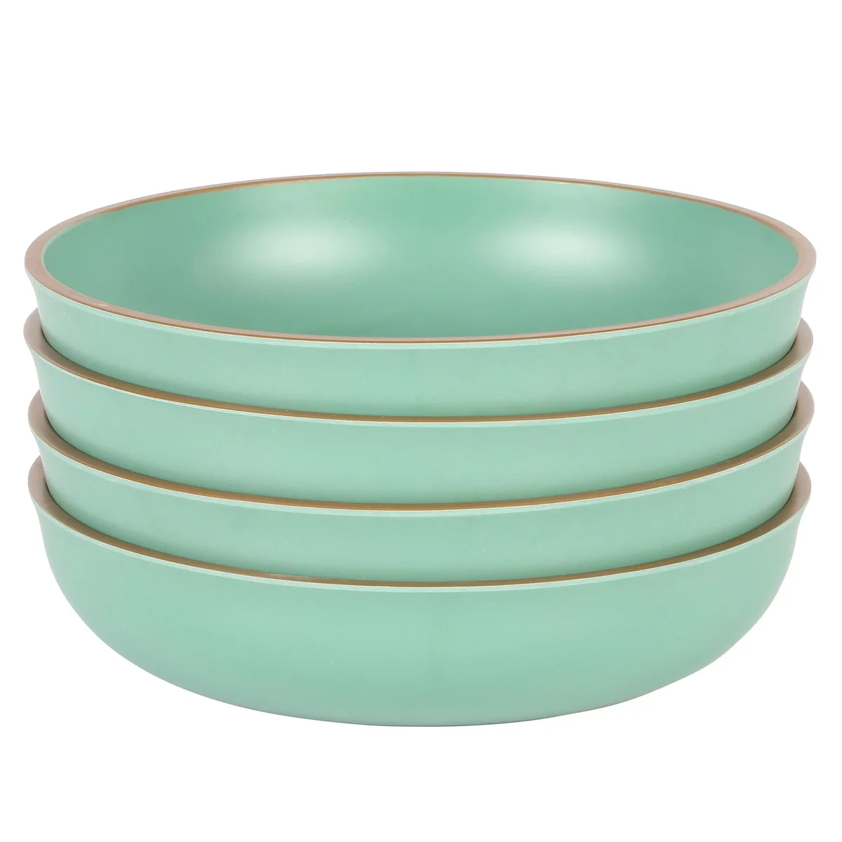 Gibson Home Gibson Home 510119522M 4-piece 8.5 inch melamine dinnerware set green — product photo