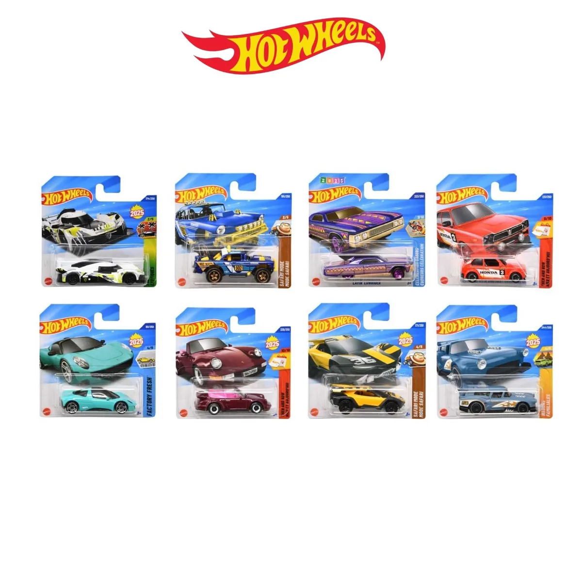 Mattel Mattel Hot Wheels 1:64 Scale Mystery Random Assortment 8 Vehicles — product photo