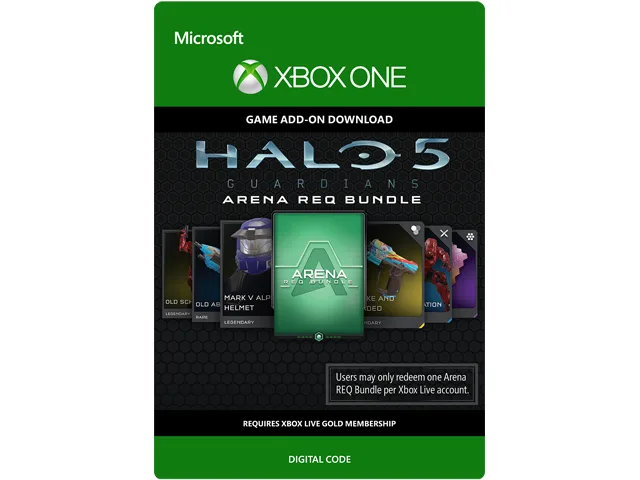Microsoft Microsoft 7CN-00018 Halo 5 Guardians Arena REQ Bundle downloadable game — product photo