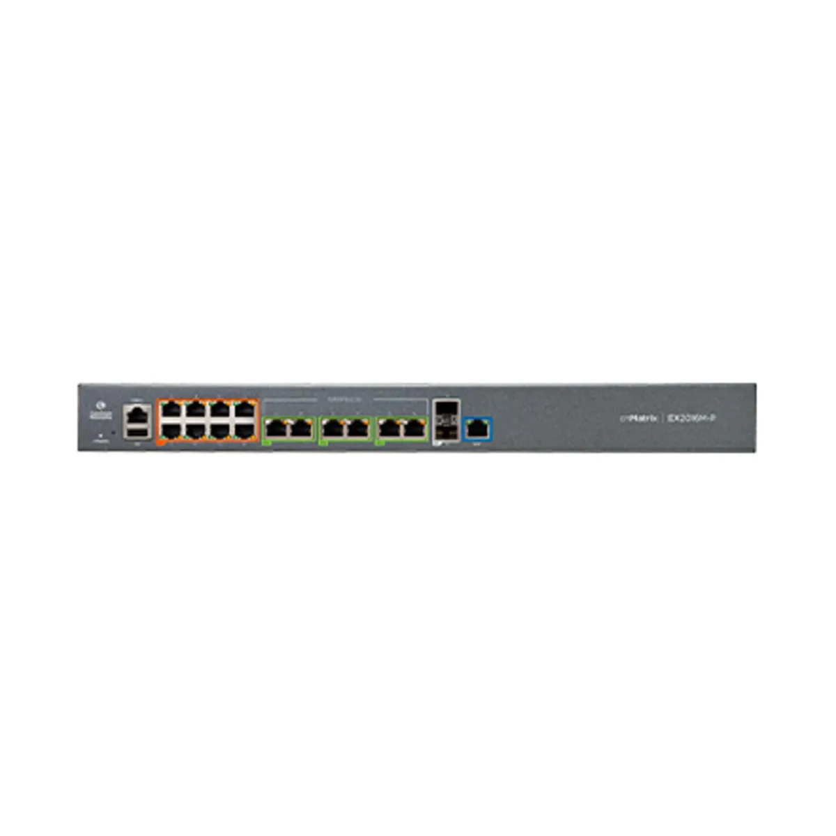 Cambium Networks Cambium Networks MXEX2016MxPA01 network switch 86 Gbps 6×2.5G 8 PoE+ 2 SFP+ 512 MB DRAM 128 MB flash — product photo