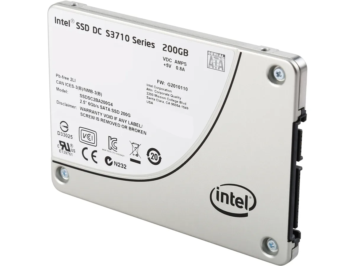 Intel Intel DC S3710 SSDSC2BA200G401 2.5" 200GB SATA enterprise SSD — product photo