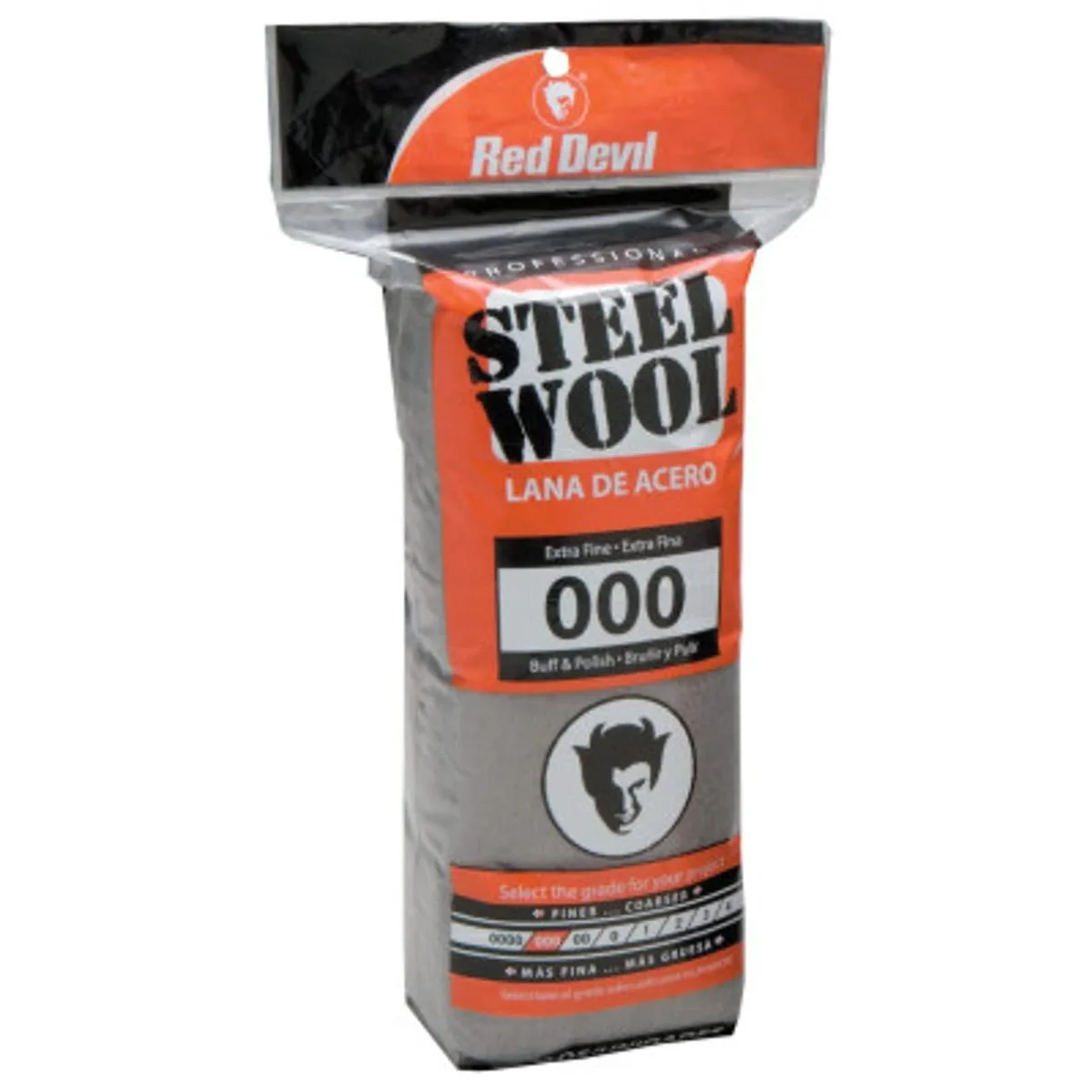 Sixteen extra-fine steel wool pads in a rectangular pack