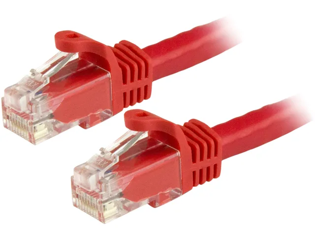 STARTECH STARTECH N6PATCH1RD network ethernet cable Cat6 1 ft red snagless RJ45 — product photo