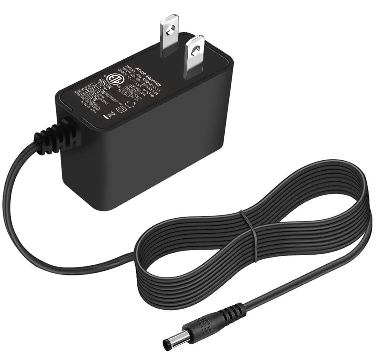 No Sew No Sew LD001Z 12 V 1 A power adapter 5.5×2.1 mm 1.5 m cable — product photo