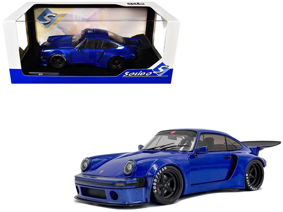 Solido Solido 2024 Porsche 911 KS-R Khyzyl Saleem Dark Blue Metallic 1/18 Diecast Model Car — product photo