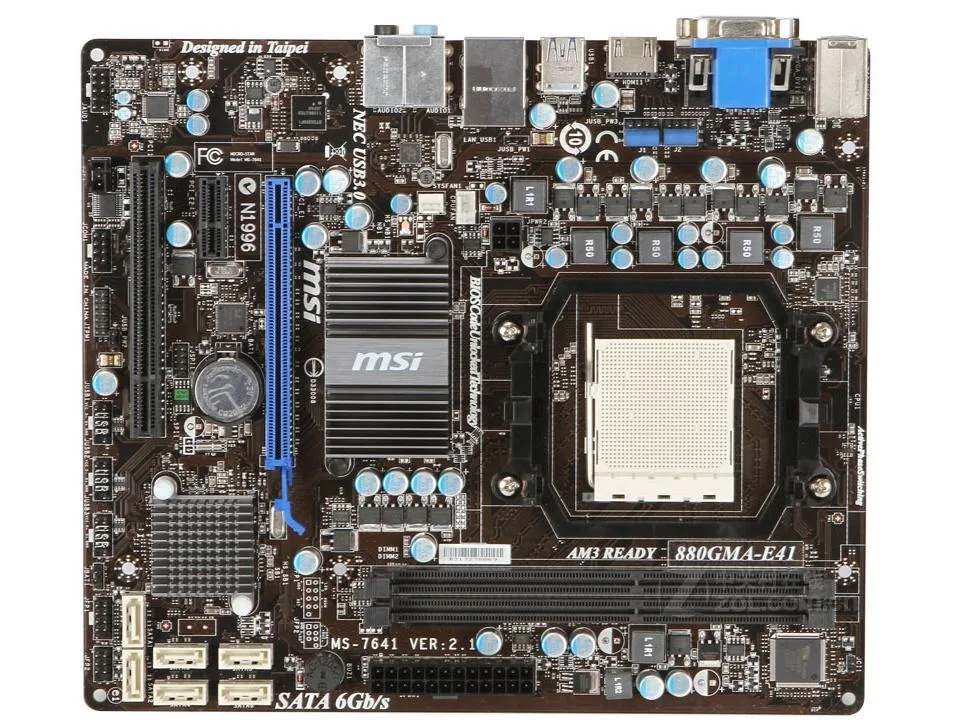 MSI MSI 880GMA-E41 AM3 DDR3 16GB Micro ATX AMD motherboard — product photo