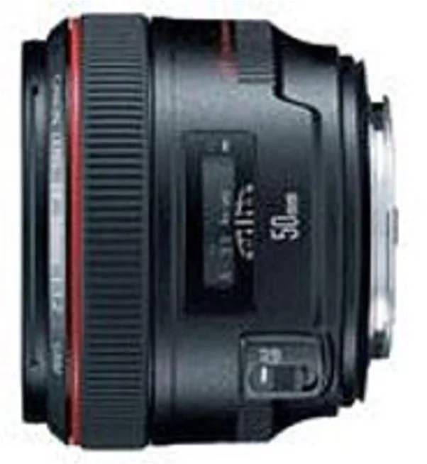 Canon Canon EF 50 mm f/1.2L USM camera lens — product photo