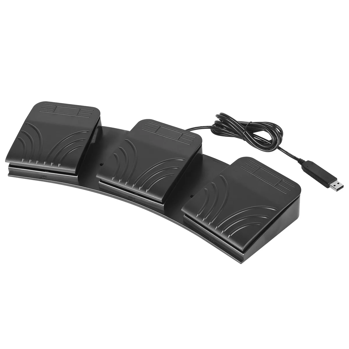iKKEGOL iKKEGOL Upgraded USB Triple Foot Pedal Optical Switch 3 Key Black Mechanical — product photo