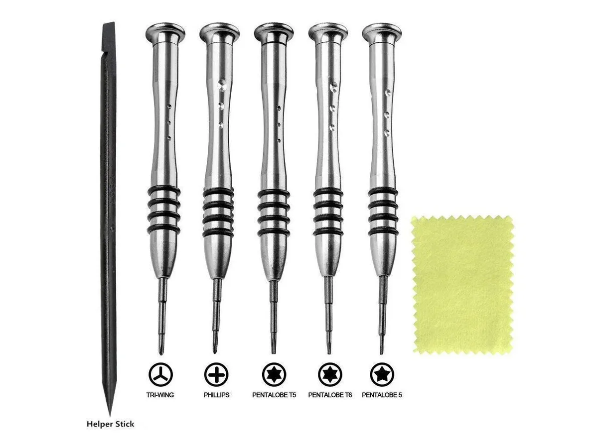 BONAEVER BONAEVER 6pcs MacBook Screwdriver Set Pentalobe Phillips Tri-wing — product photo
