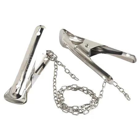 Malco 2DH metal duct holder with chain and clamps