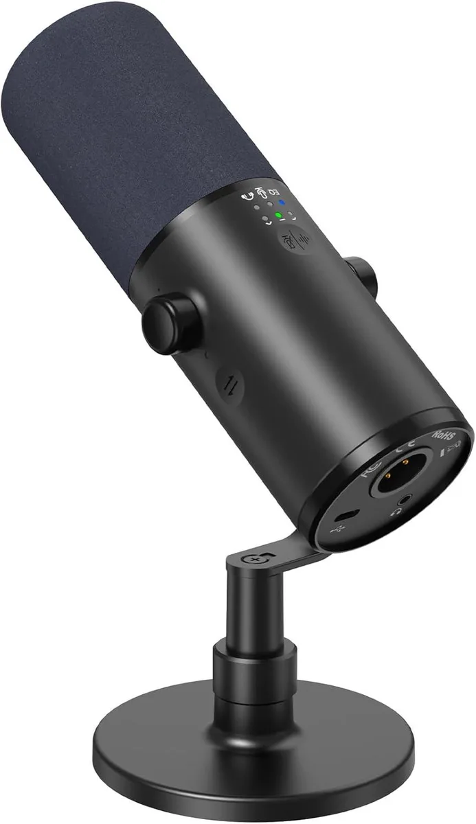  TONOR TD510+ Dynamic Podcast Microphone XLR USB Black — product photo