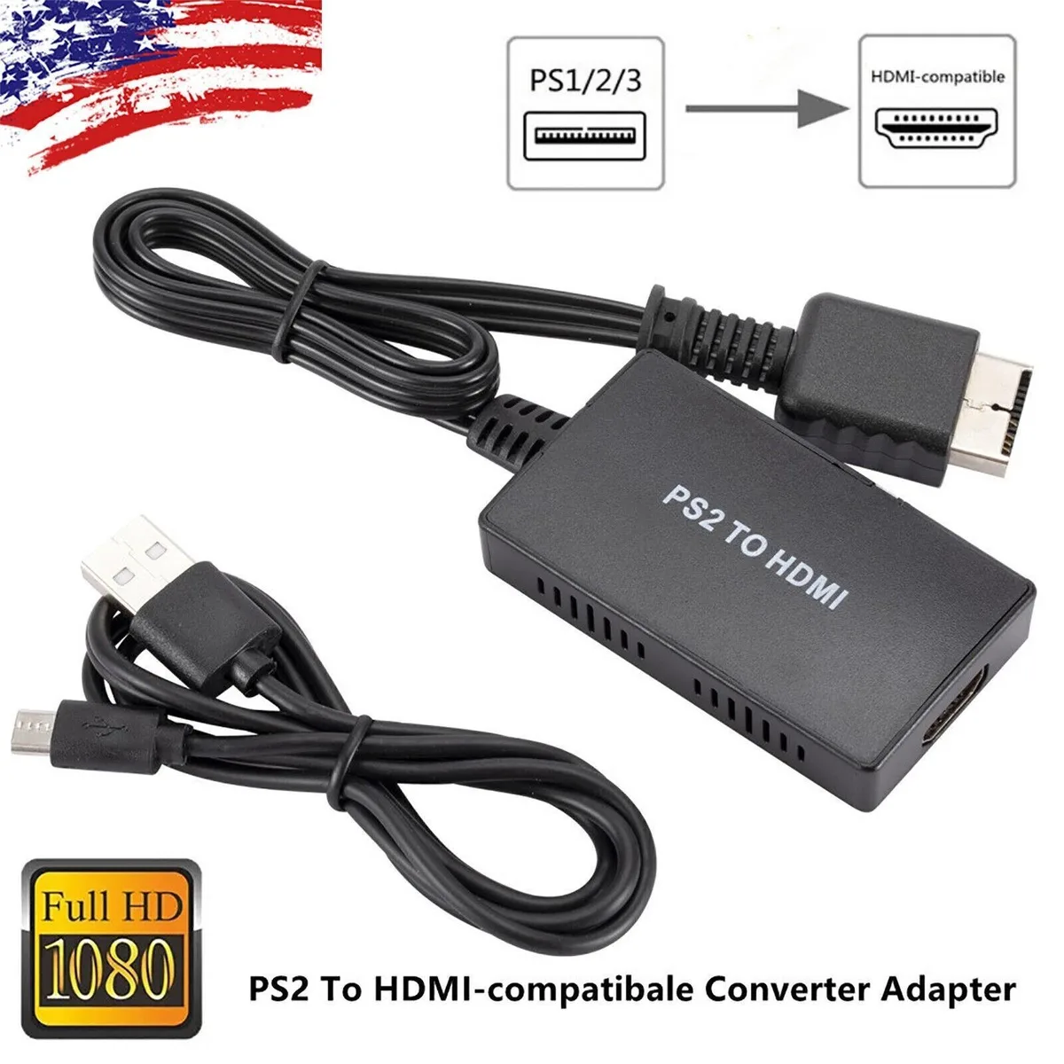 Redpepper Redpepper PS1 PS2 PS3 to HDMI Audio Video Converter 1080p 720p 3.5mm — product photo