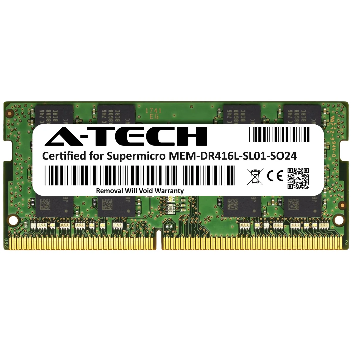 A-Tech A-Tech Supermicro Certified 16GB DDR4 2400MHz CL17 260-Pin SODIMM laptop RAM — product photo