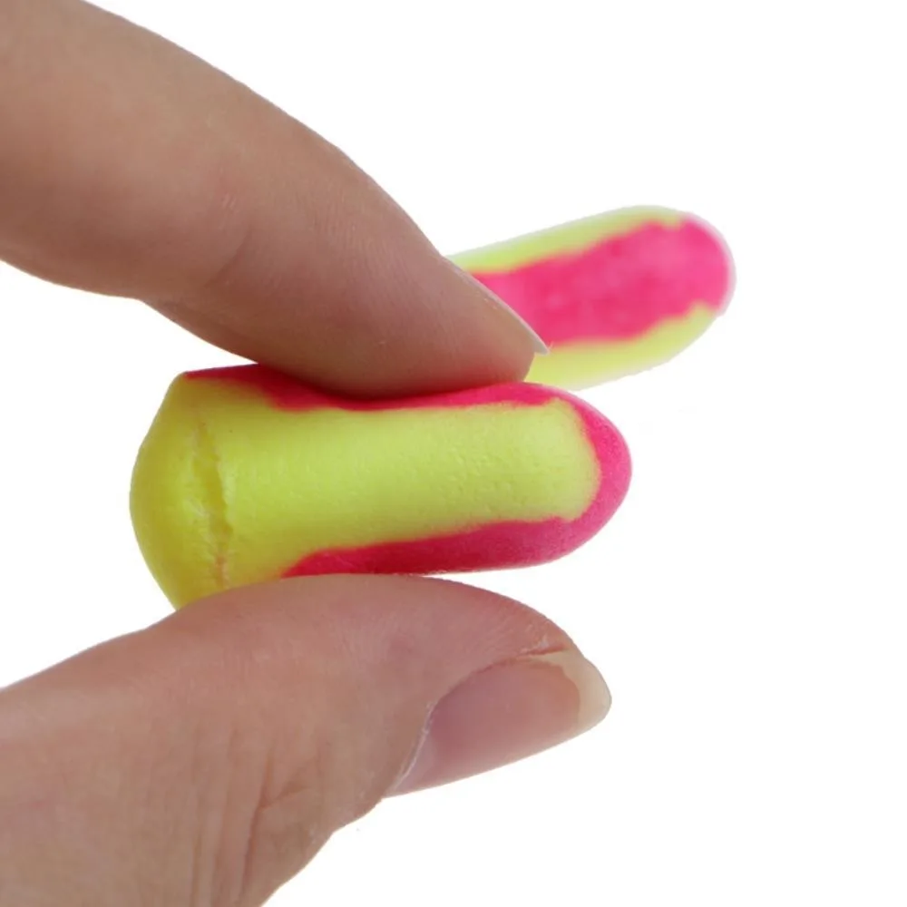 Ruth's sister Ruth's sister 10 Pairs Soft Foam Earplugs 30 NRR yellow magenta international power cord — product photo