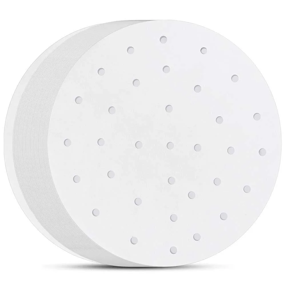 White 10 inch perforated parchment liners, pack of 200
