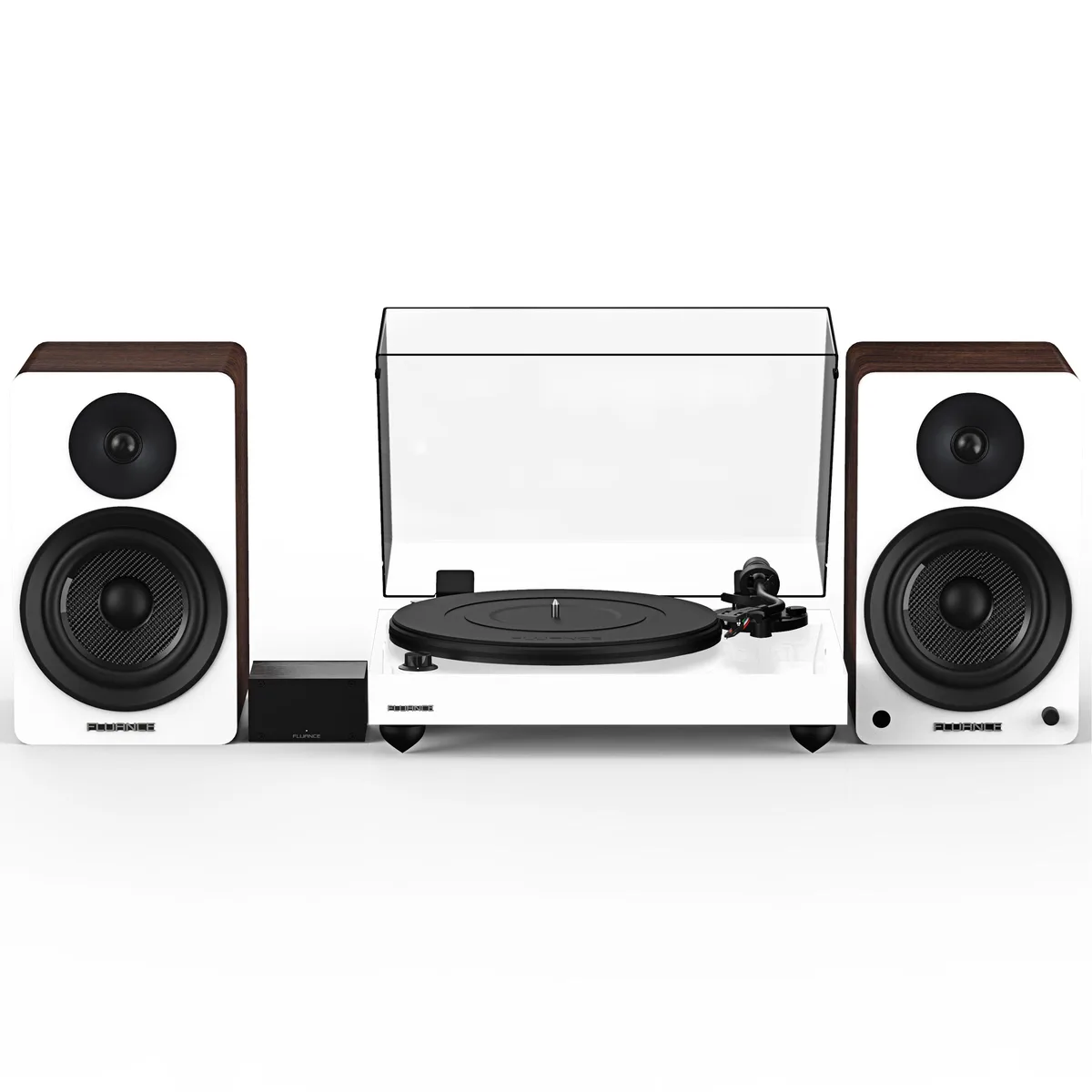 Fluance Fluance RT82WHPA61WW turntable with PA10 preamp, Ai61 speakers, Ortofon OM10, 120W — product photo