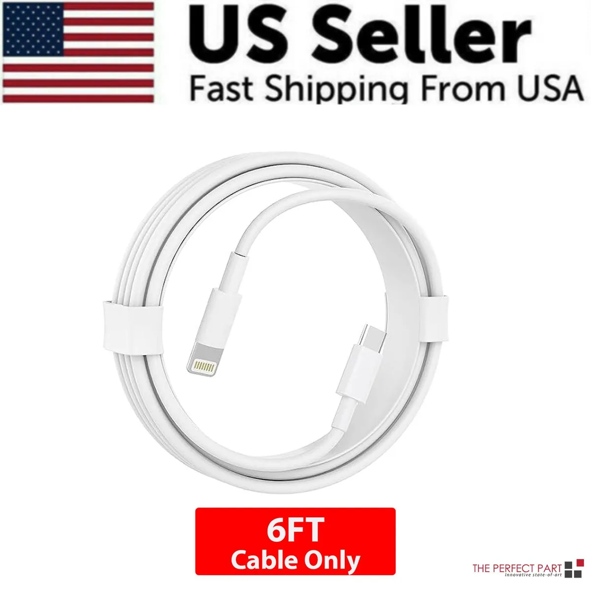 The Perfect Part The Perfect Part 6-pack USB-C to Lightning cable 6 ft — product photo
