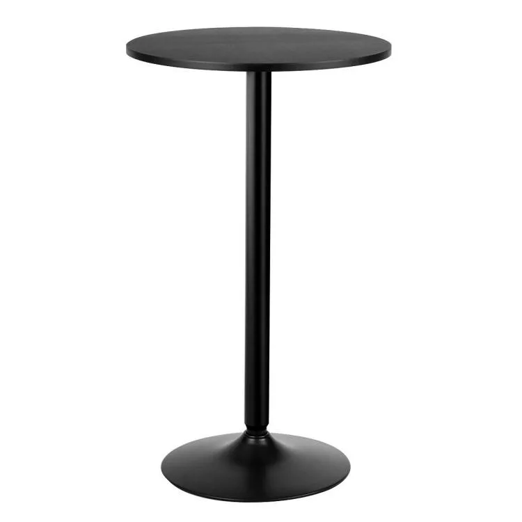 SlickBlue SlickBlue 24 Inch Round Cocktail Table Black 40" Bar Height — product photo