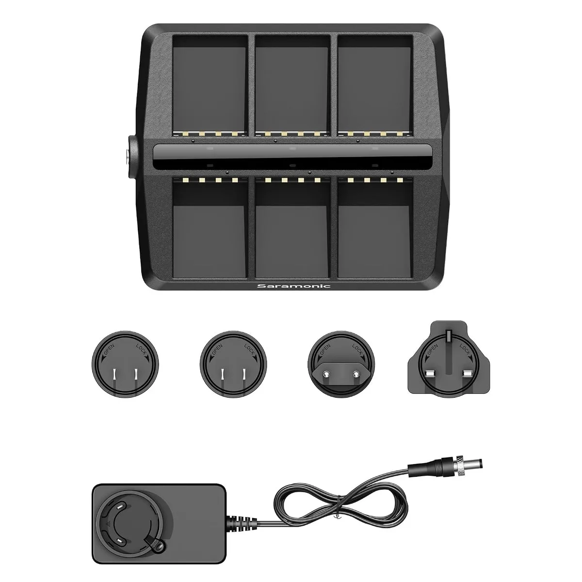 LORDWORLD LORDWORLD WiTalk9-CB6 6-Bay Charger for WiTalk9-BP Batteries — product photo