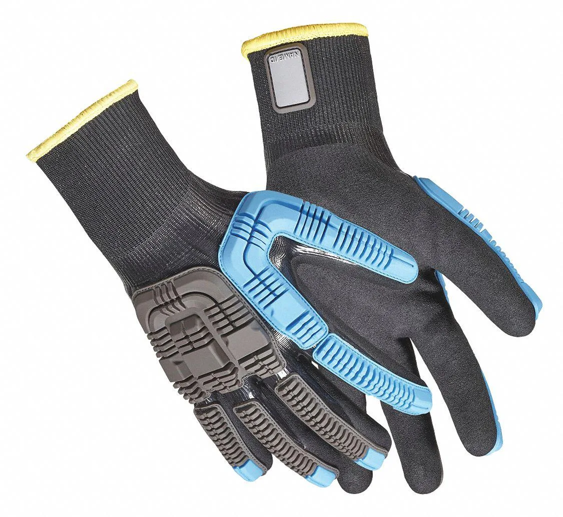 Honeywell Honeywell 44-4438BL/6XS Knit Gloves Cut Level A4 Double Dipped Nitrile personal protective equipment — product photo