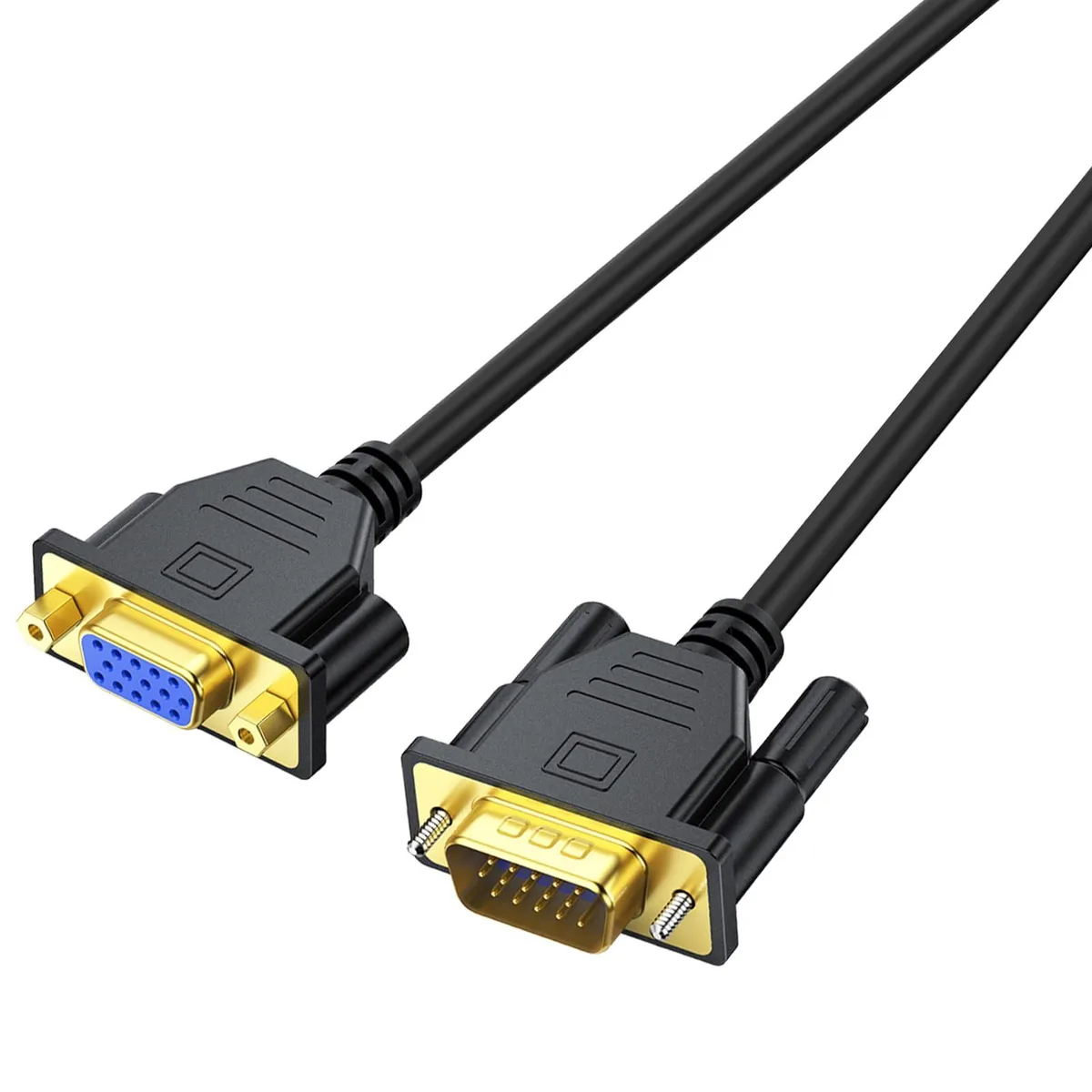 BUCIER BUCIER VGA Male-to-Female Extension Cable 6.6FT 15 Pin 1080p — product photo