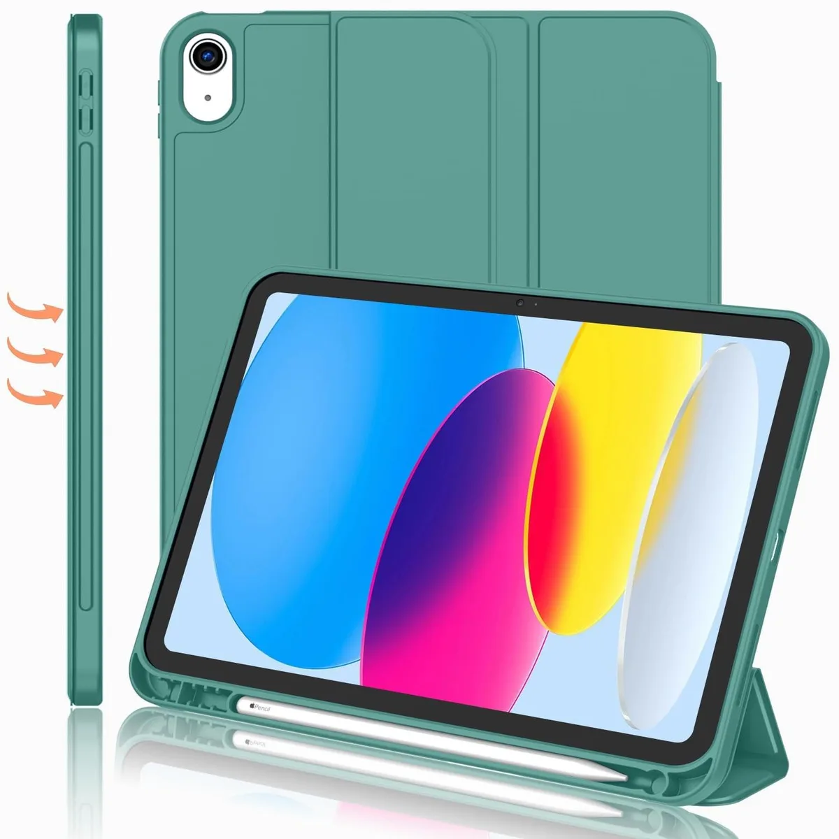 V2 Technologies V2 Technologies A3355 2 in 1 accessory iPad 11th Gen 11 inch 2025 iPad 10th Gen 10.9 inch 2022 Forest Green — product photo