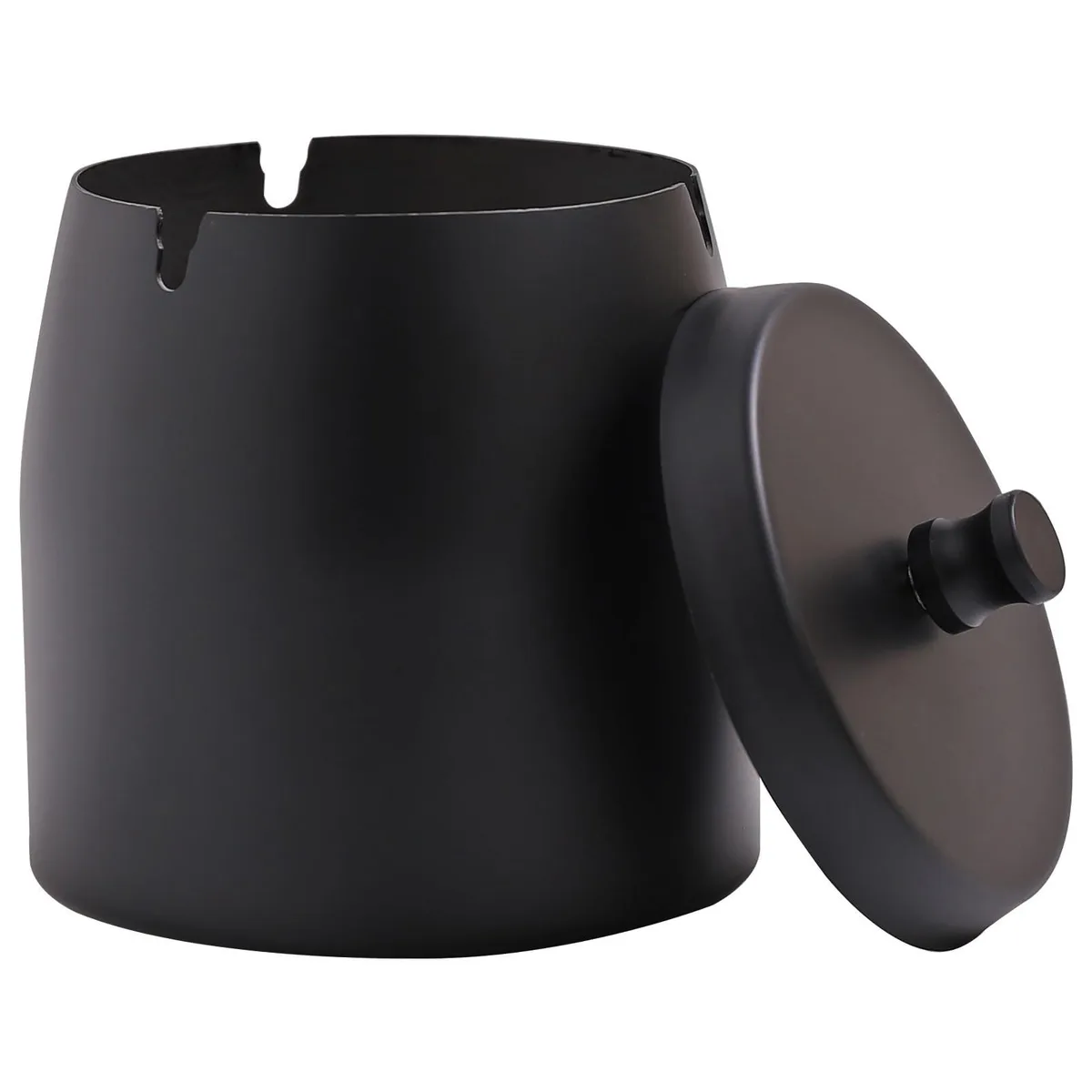  INONE B01 Stainless Steel Ashtray with Lid, Gold 4.72x3.93x4.33 in — product photo